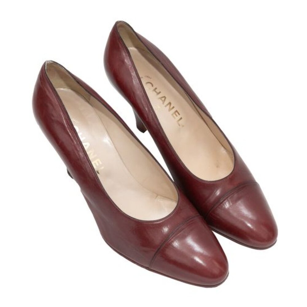 Chanel Vintage Brown Pumps, Size 5 1/2